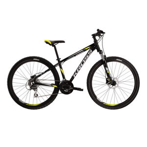 Horský bicykel Kross Hexagon 5.0 29" - model 2022 čierna/limetková/šedá - S (17'')