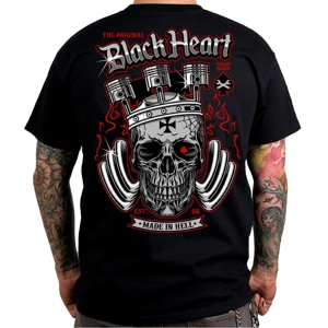 Tričko BLACK HEART King Road čierna - XL