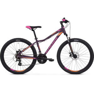 Dámsky horský bicykel Kross Lea 3.0 26" SR - model 2021 fialová/ružová/oranžová - XXS (13")