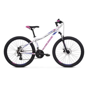 Dámsky horský bicykel Kross Lea 3.0 26" SR - model 2021 bielo-fialová - XXS (13") - Záruka 10 rokov