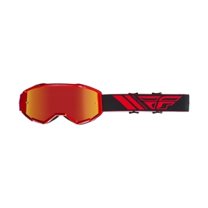 Motokrosové okuliare Fly Racing Zone 2019 červené, červené chrom plexi