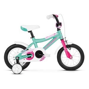 Detský bicykel Kross Mini 2.0 12" - model 2019 Turquoise / Pink Glossy - Záruka 10 rokov