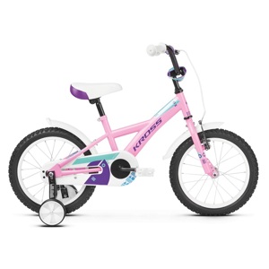 Detský bicykel Kross Mini 3.0 16" - model 2019 Pink / Violet / Turquoise Glossy - Záruka 10 rokov