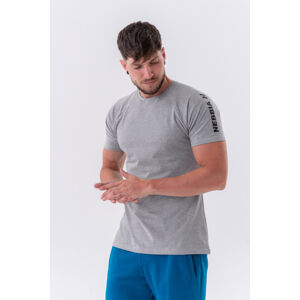 Pánske športové tričko Nebbia „Essentials“ 326 Light Grey - XL