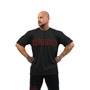 Tričko s krátkym rukávom Nebbia Legacy 711 Black - XL