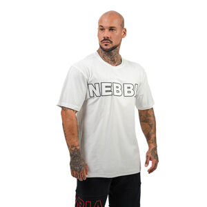 Tričko s krátkym rukávom Nebbia Legacy 711 White - XXL