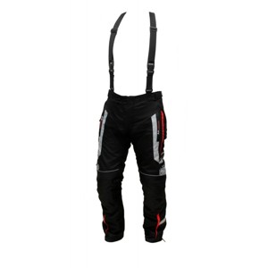 Pánske textilné moto nohavice Spark Mizzen červeno-čierna - 5XL