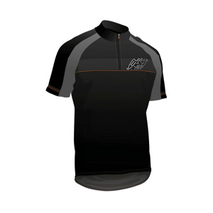 Cyklistický dres KELLYS PRO SPORT čierno-oranžová - XL