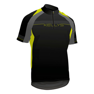 Cyklistický dres KELLYS Pro Sport - krátky rukáv limetková - M