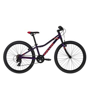 Juniorský bicykel KELLYS KITER 30 24" - model 2021 Purple - 11" - Záruka 10 rokov