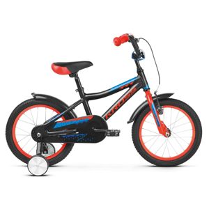 Detský bicykel Kross Racer 4.0 16" - model 2019 Black / Red / Blue Glossy - Záruka 10 rokov