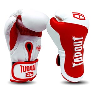 Boxerské rukavice Tapout Scorpio PU červeno-biela - 14oz