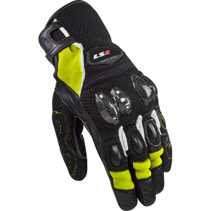 Pánske moto rukavice LS2 Spark 2 Air Black H-V Yellow čierna/fluo žltá - L