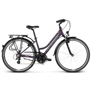 Dámsky trekingový bicykel Kross Trans 2.0 28" - model 2020 fialová/ružová/strieborná - M (17") - Záruka 10 rokov