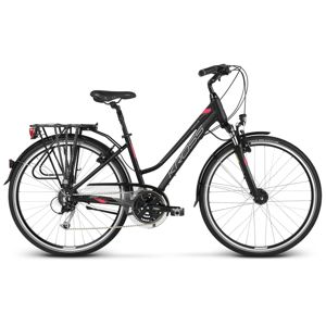 Dámsky trekingový bicykel Kross Trans 5.0 28" - model 2020 černá/malina - L (19") - Záruka 10 rokov