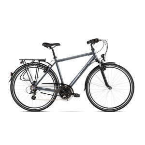 Pánsky trekingový bicykel Kross Trans 2.0 28" SR - model 2021 grafitová/čierna - M (19'') - Záruka 10 rokov