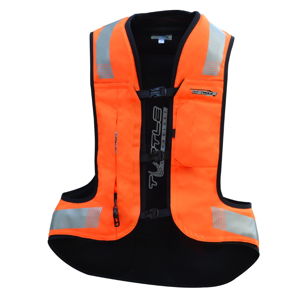 Airbagová vesta Helite Turtle 2 HiVis rozšírená oranžová - L